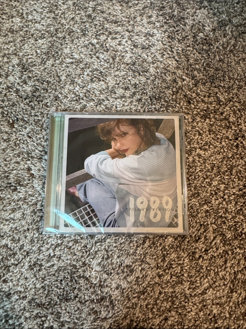 Taylor Swift CD with Cream, Light Blue, Gray Artwork